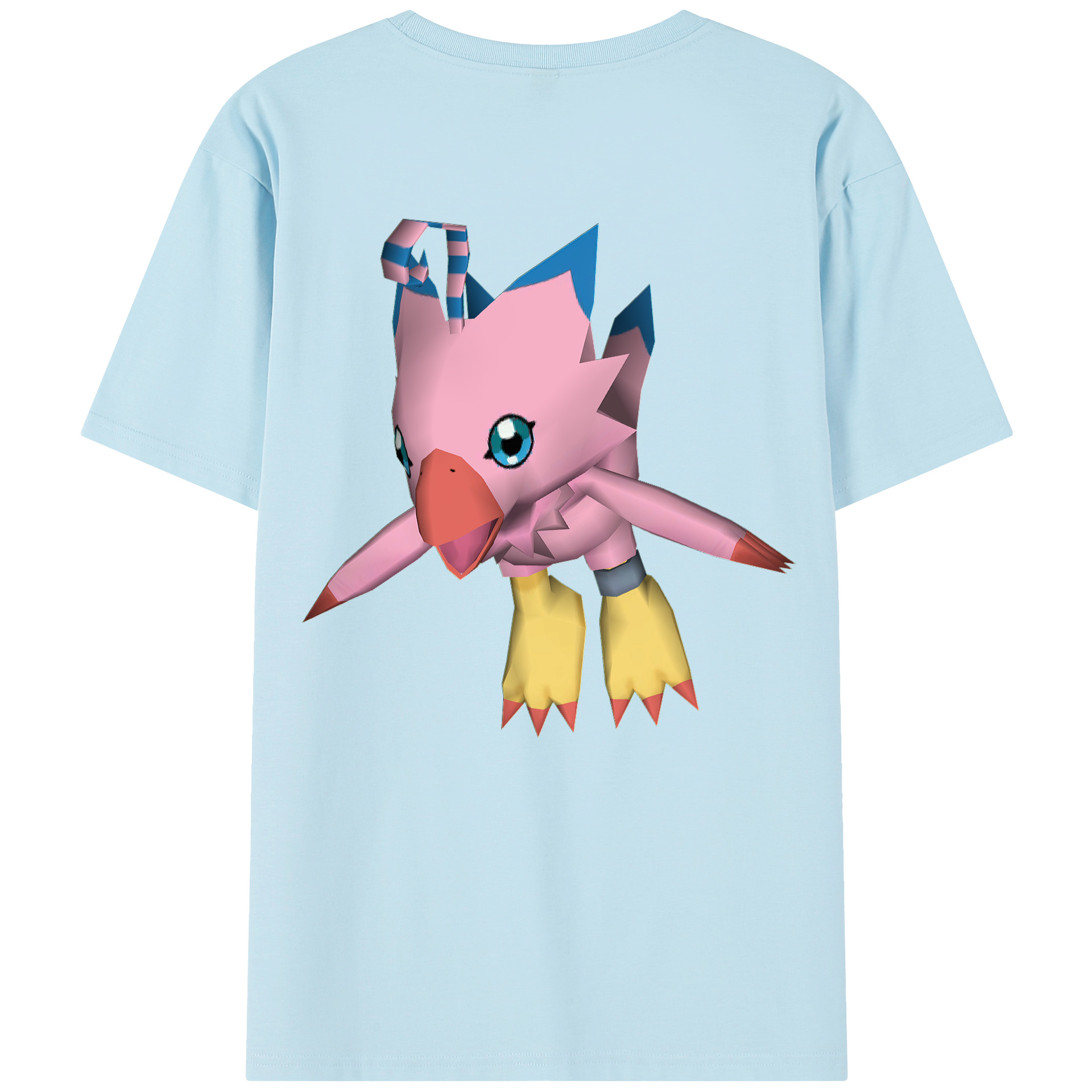 （画像用） Digimon デジタルモンスター/デジモン 綿100％半袖Tシャツ（背面プリント）